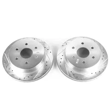 Rear DRILLEDSLOTTED ROTOR PAIR image 2