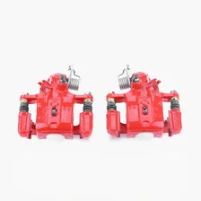 Rear RED CALIPER PAIR W/BRKT image 2