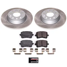 Rear SEMI-COATED ROTOR KIT for Volkswagen Passat image 1