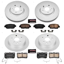 Front and Rear Z17 COATED BRAKE KIT for Lexus IS250 image 2