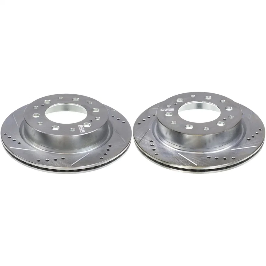 Rear DRILLEDSLOTTED ROTOR PAIR for Toyota Tacoma