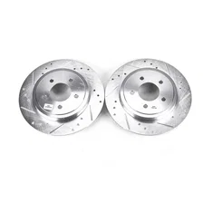 Rear DRILLEDSLOTTED ROTOR PAIR image 2