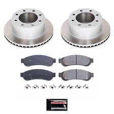 Rear SEMI-COATED ROTOR KIT for Ford F-350 Super Duty image 1