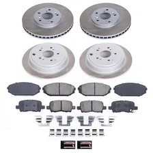 Front and Rear SEMI-COATED ROTOR KIT for Acura MDX image 1