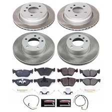 Front and Rear SEMI-COATED ROTOR KIT for BMW 325xi image 1
