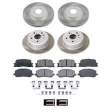 Front and Rear SEMI-COATED ROTOR KIT for Toyota Highlander image 1