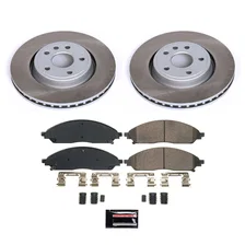 Front SEMI-COATED ROTOR KIT for Jeep image 1