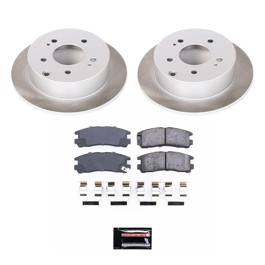 Rear SEMI-COATED ROTOR KIT for Mitsubishi