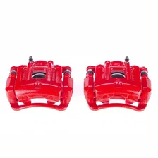 Front RED CALIPER PAIR W/BRKT image 2