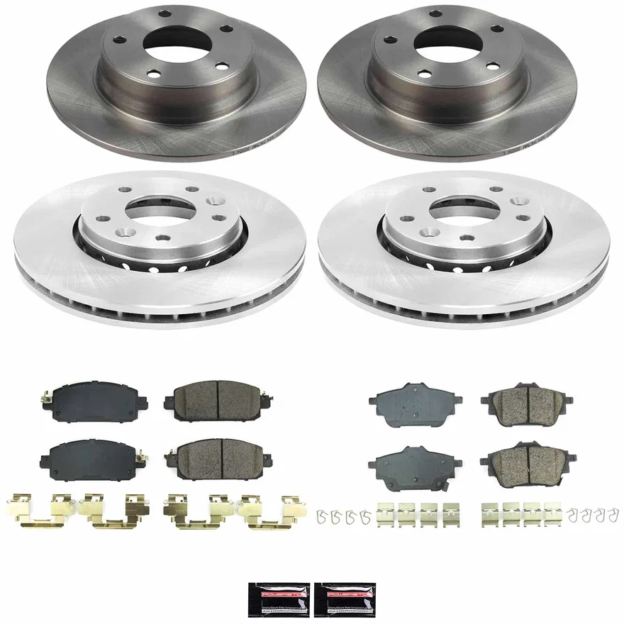 Front and Rear AUTOSPECIALTY BRAKE KIT for Nissan Sentra
