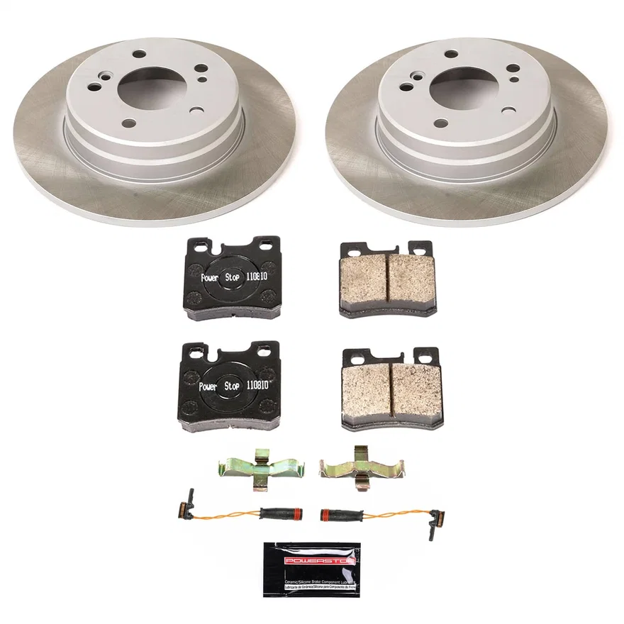 Rear SEMI-COATED ROTOR KIT for Mercedes-Benz C280