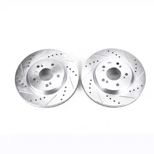 Front DRILLEDSLOTTED ROTOR PAIR image 2