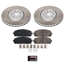 Front SEMI-COATED ROTOR KIT for Jeep Cherokee image 1
