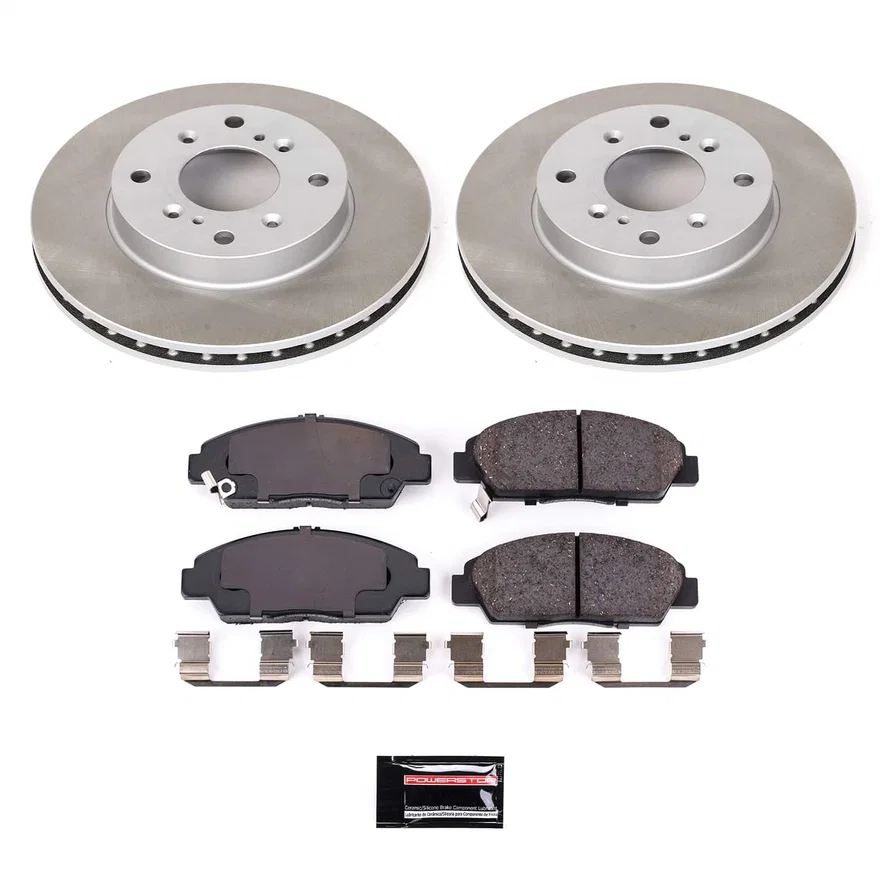 Front SEMI-COATED ROTOR KIT for Honda Prelude