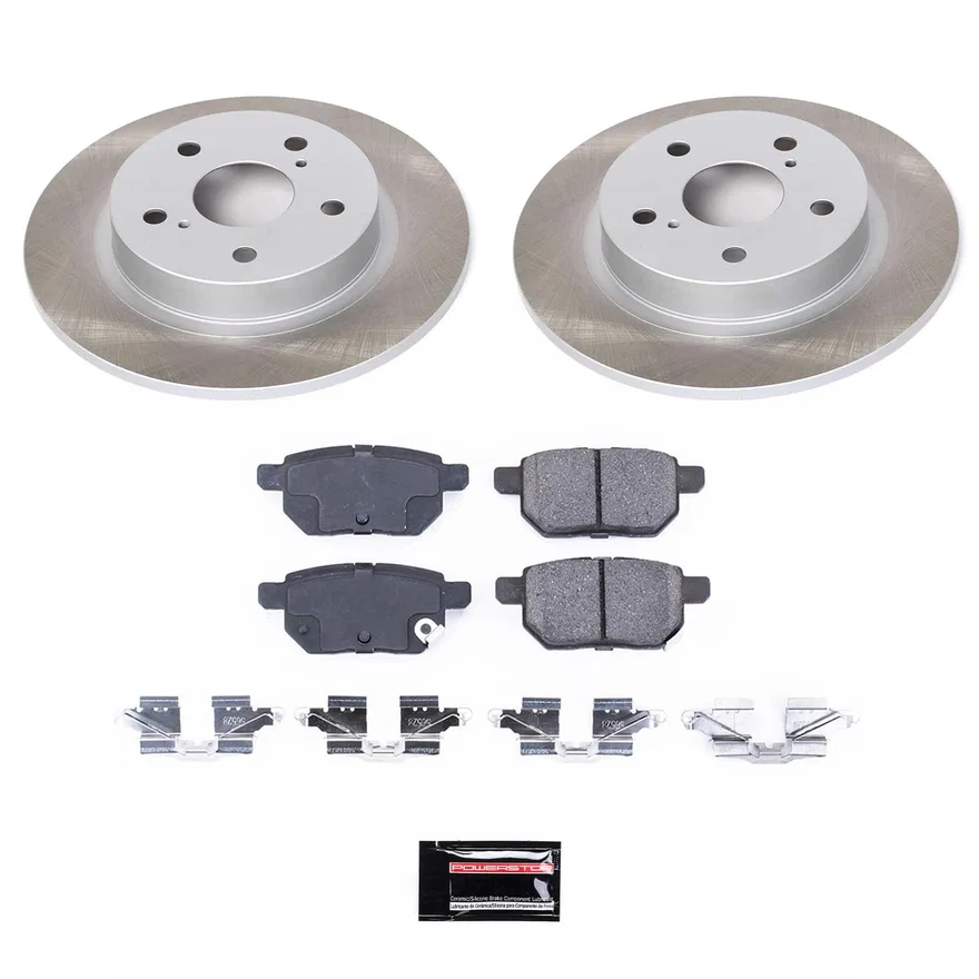 Rear SEMI-COATED ROTOR KIT for Scion tC