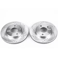 Front DRILLEDSLOTTED ROTOR PAIR image 2