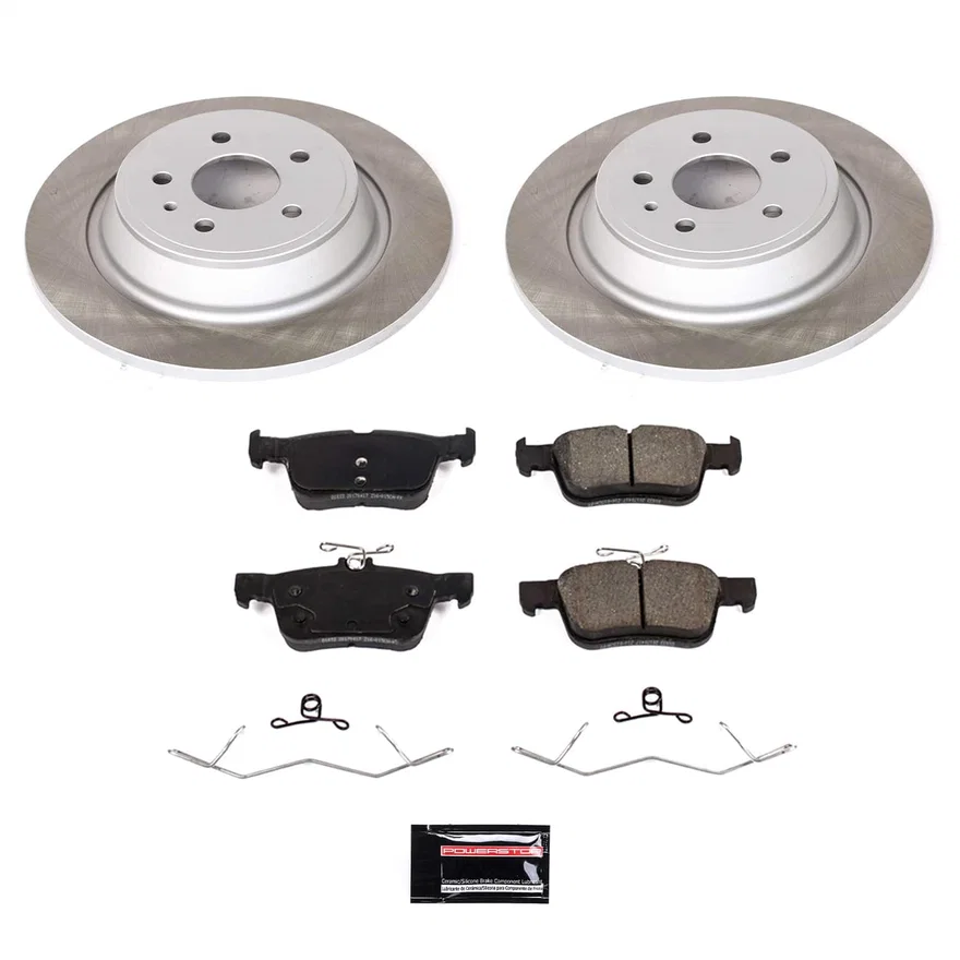 Rear SEMI-COATED ROTOR KIT for Ford