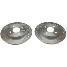 Rear DRILLEDSLOTTED ROTOR PAIR for Ford EcoSport image 2