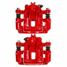 Rear RED CALIPER PAIR W/BRKT for Kia image 4