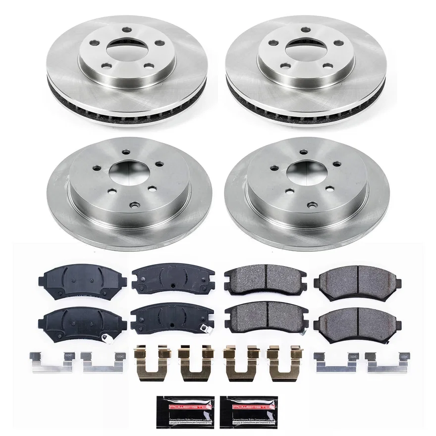 Front and Rear AUTOSPECIALTY BRAKE KIT for Oldsmobile Silhouette