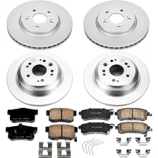 Front and Rear Z17 COATED BRAKE KIT for Honda image 2