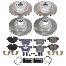 Front and Rear SEMI-COATED ROTOR KIT for BMW image 1