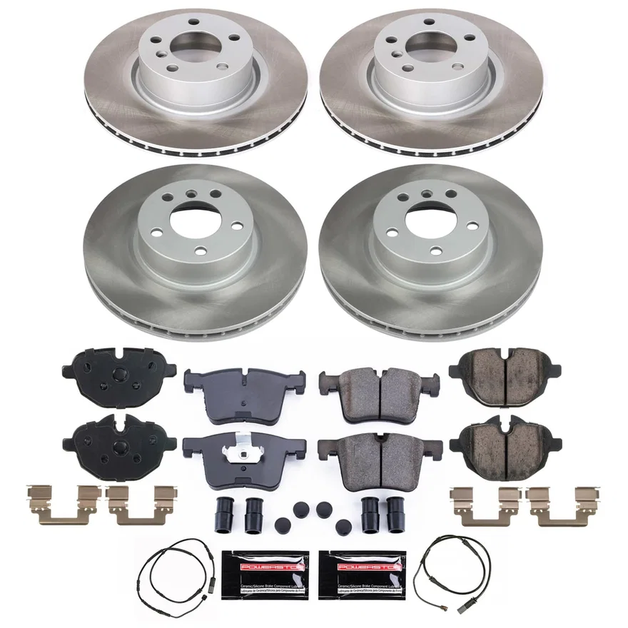 Front and Rear SEMI-COATED ROTOR KIT for BMW