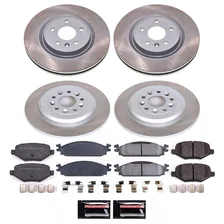Front and Rear SEMI-COATED ROTOR KIT image 1