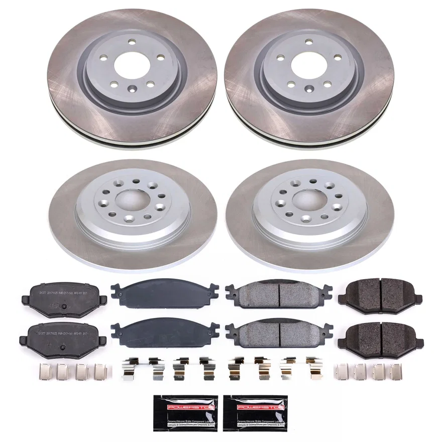 Front and Rear SEMI-COATED ROTOR KIT