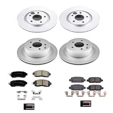 Front and Rear Z17 COATED BRAKE KIT for Nissan LEAF image 2