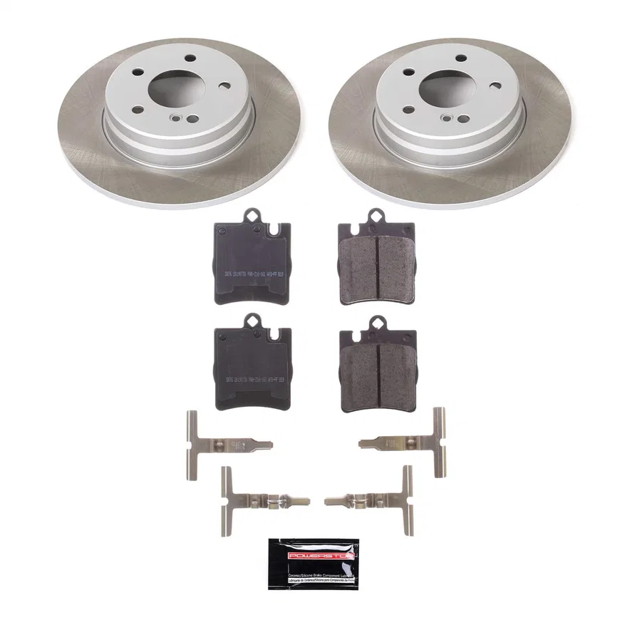 Rear SEMI-COATED ROTOR KIT for Mercedes-Benz