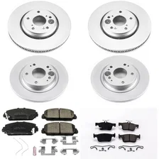 Front and Rear Z17 COATED BRAKE KIT for Honda Civic image 2