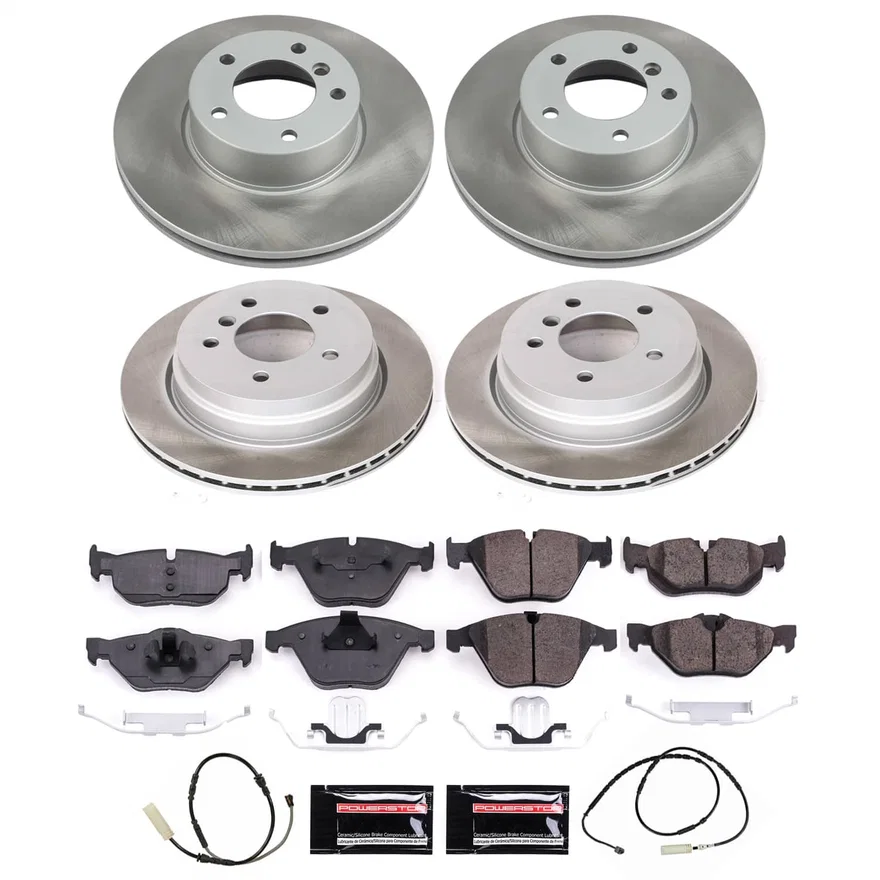 Front and Rear SEMI-COATED ROTOR KIT for BMW X1
