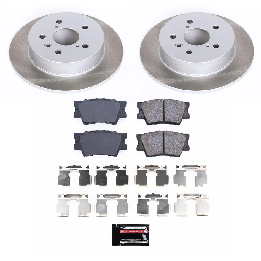 Rear SEMI-COATED ROTOR KIT for Toyota Camry