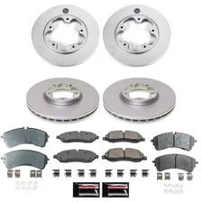 Front and Rear Z17 COATED BRAKE KIT for Ford image 1