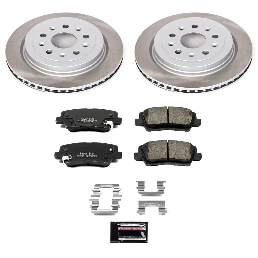Rear SEMI-COATED ROTOR KIT for Cadillac CTS