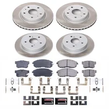 Front and Rear SEMI-COATED ROTOR KIT for Suzuki SX4 image 1