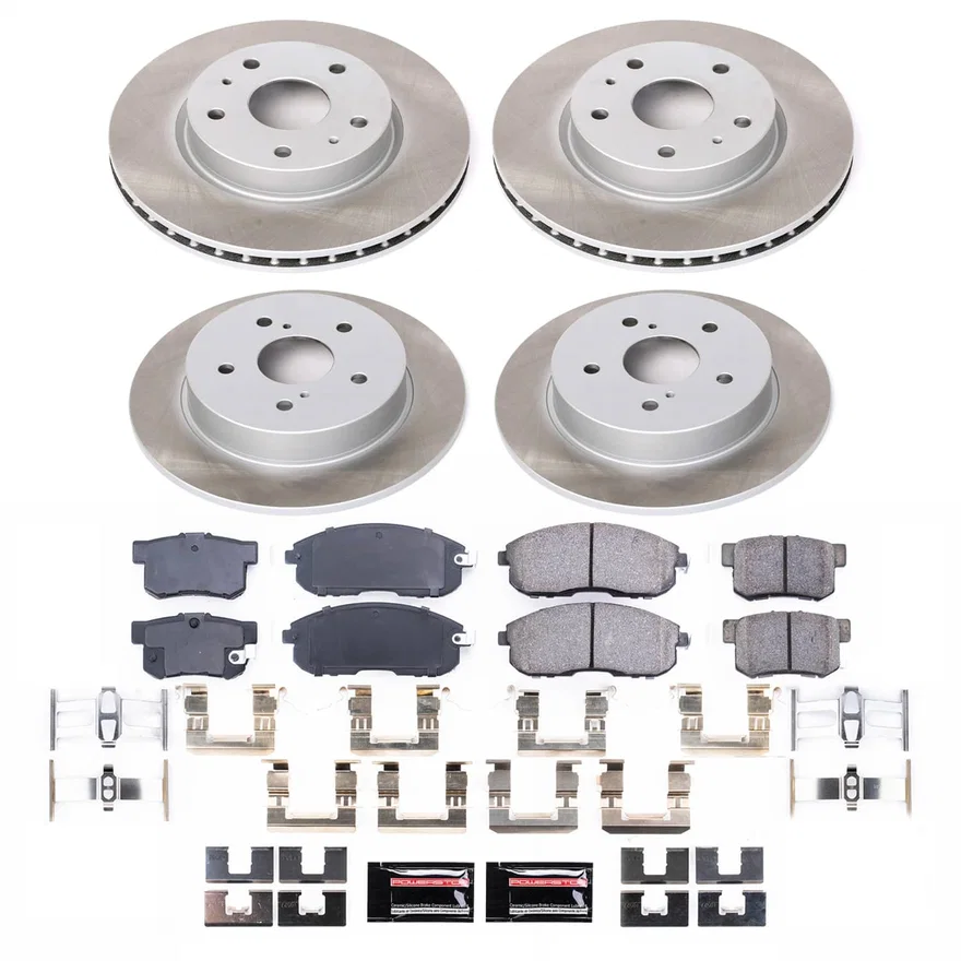 Front and Rear SEMI-COATED ROTOR KIT for Suzuki SX4