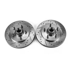 Front DRILLEDSLOTTED ROTOR PAIR image 2