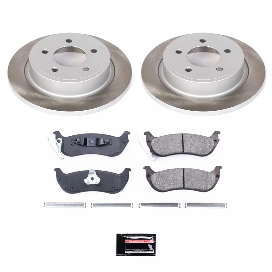 Rear SEMI-COATED ROTOR KIT for Chrysler Pacifica