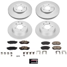Front and Rear Z17 COATED BRAKE KIT for Kia Optima image 2