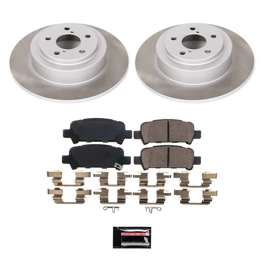 Rear SEMI-COATED ROTOR KIT for Subaru