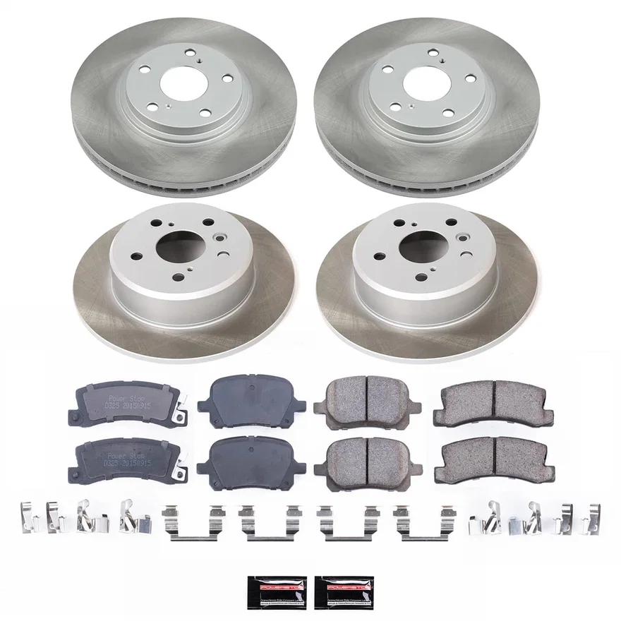 Front and Rear SEMI-COATED ROTOR KIT for Lexus RX300