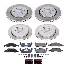 Front and Rear SEMI-COATED ROTOR KIT image 1