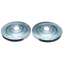 Front DRILLEDSLOTTED ROTOR PAIR image 2