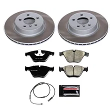 Front SEMI-COATED ROTOR KIT for BMW image 1