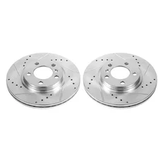 Front DRILLEDSLOTTED ROTOR PAIR for Mini image 2