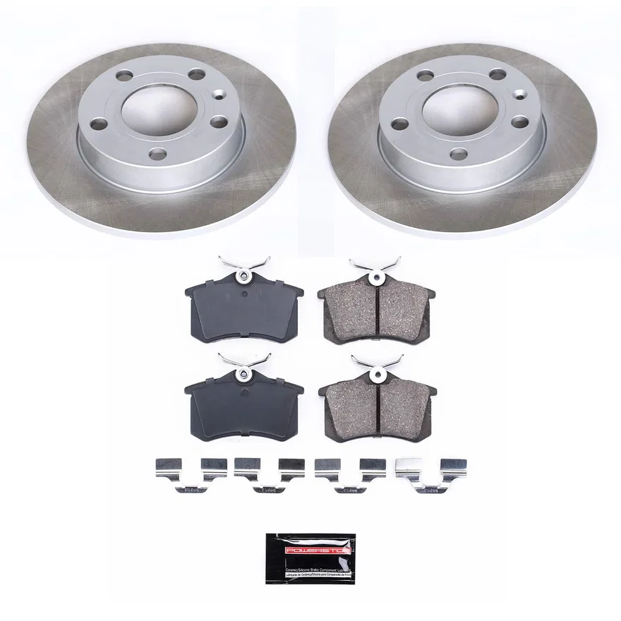 Rear SEMI-COATED ROTOR KIT for Audi