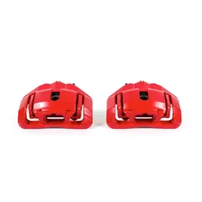 Front RED CALIPER PAIR W/BRKT for BMW image 2