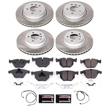 Front and Rear SEMI-COATED ROTOR KIT for BMW image 1